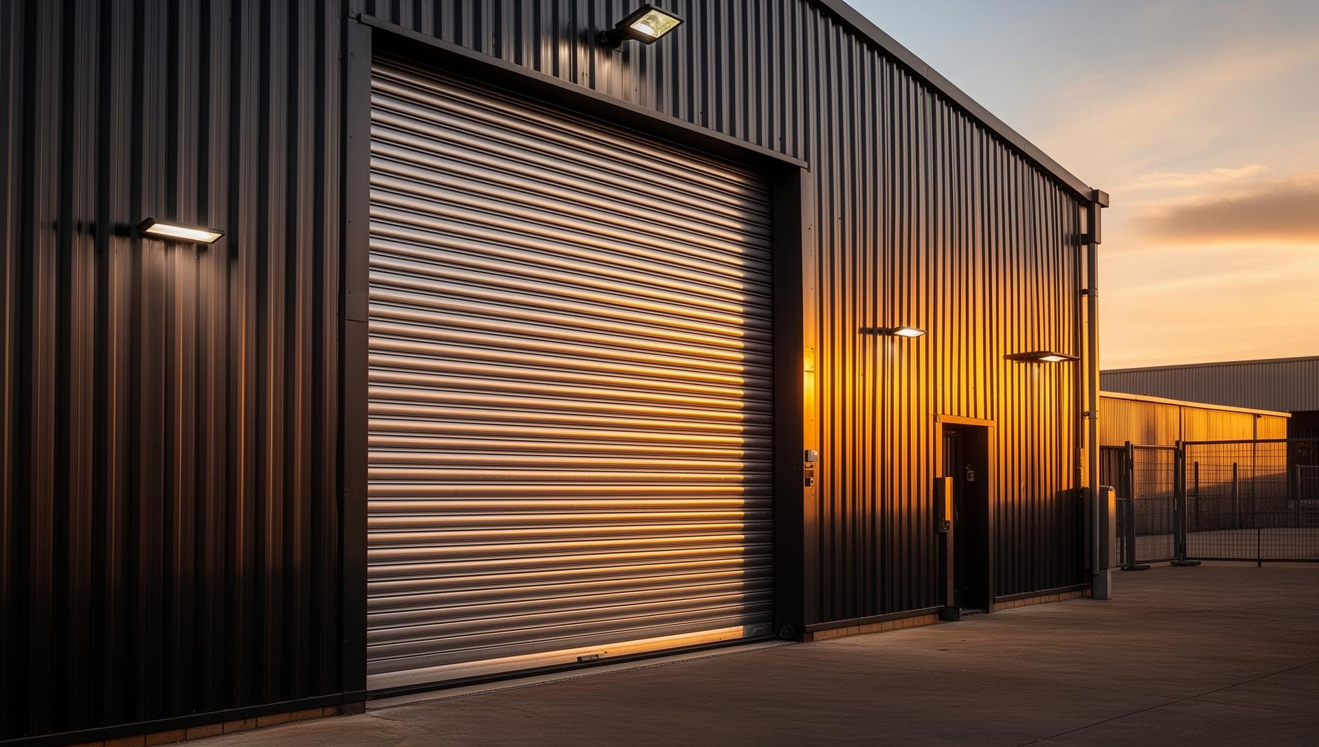 Industrial roller shutter door
